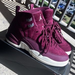 Air Jordan Retro 12 GS Bordeaux Suede